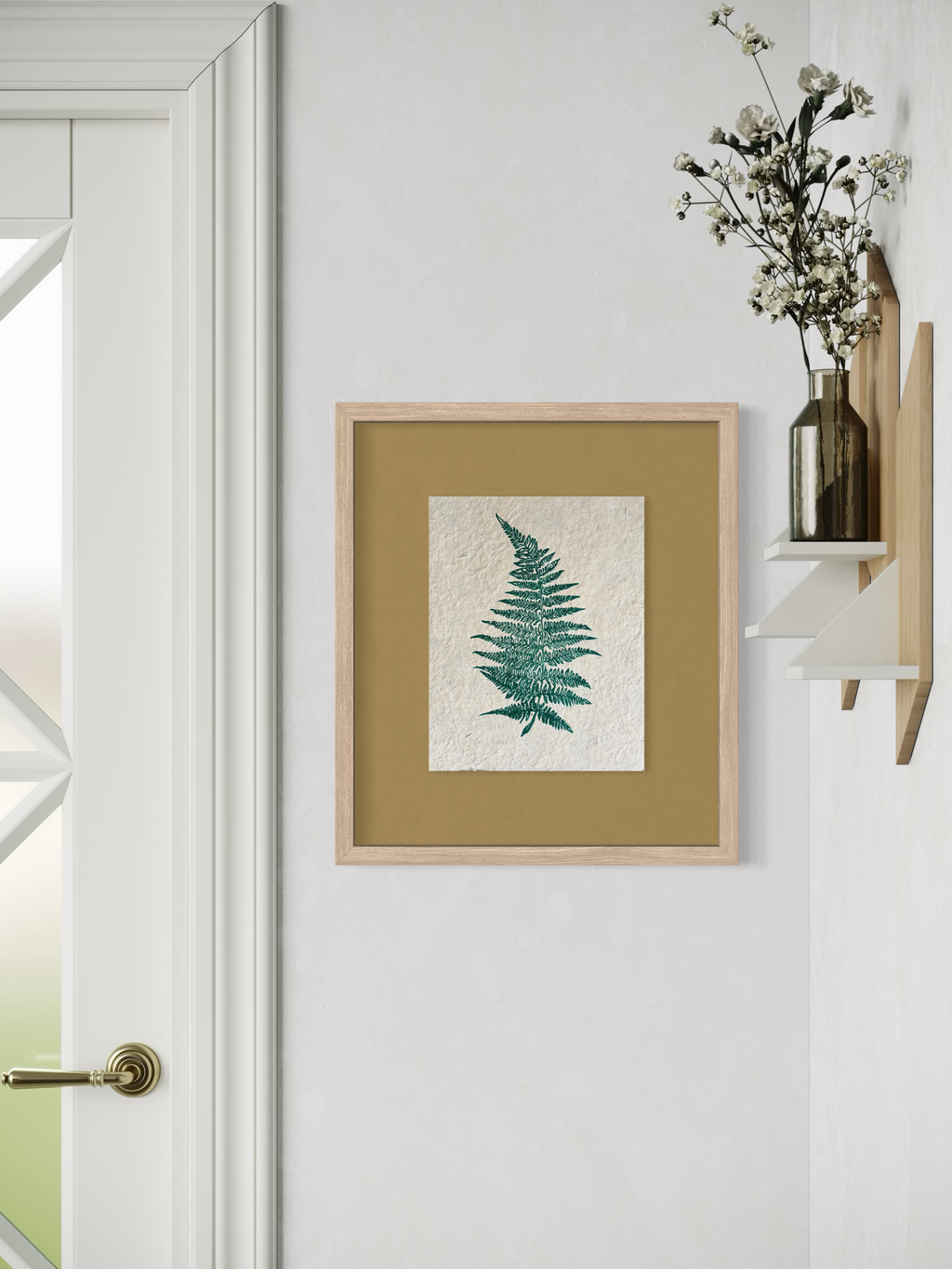 Fern Frond Original Lino Print