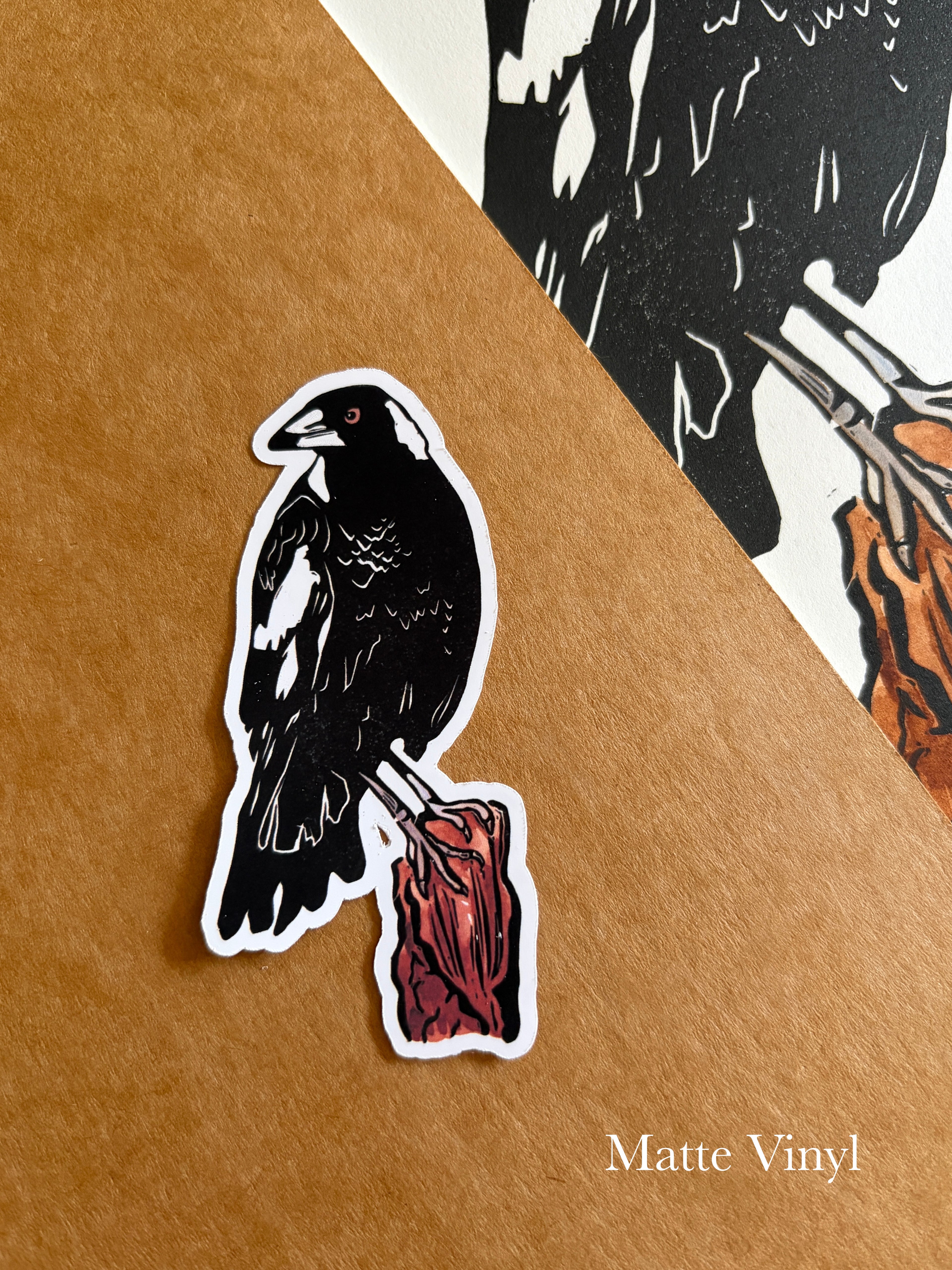 Magpie Vinyl Sticker