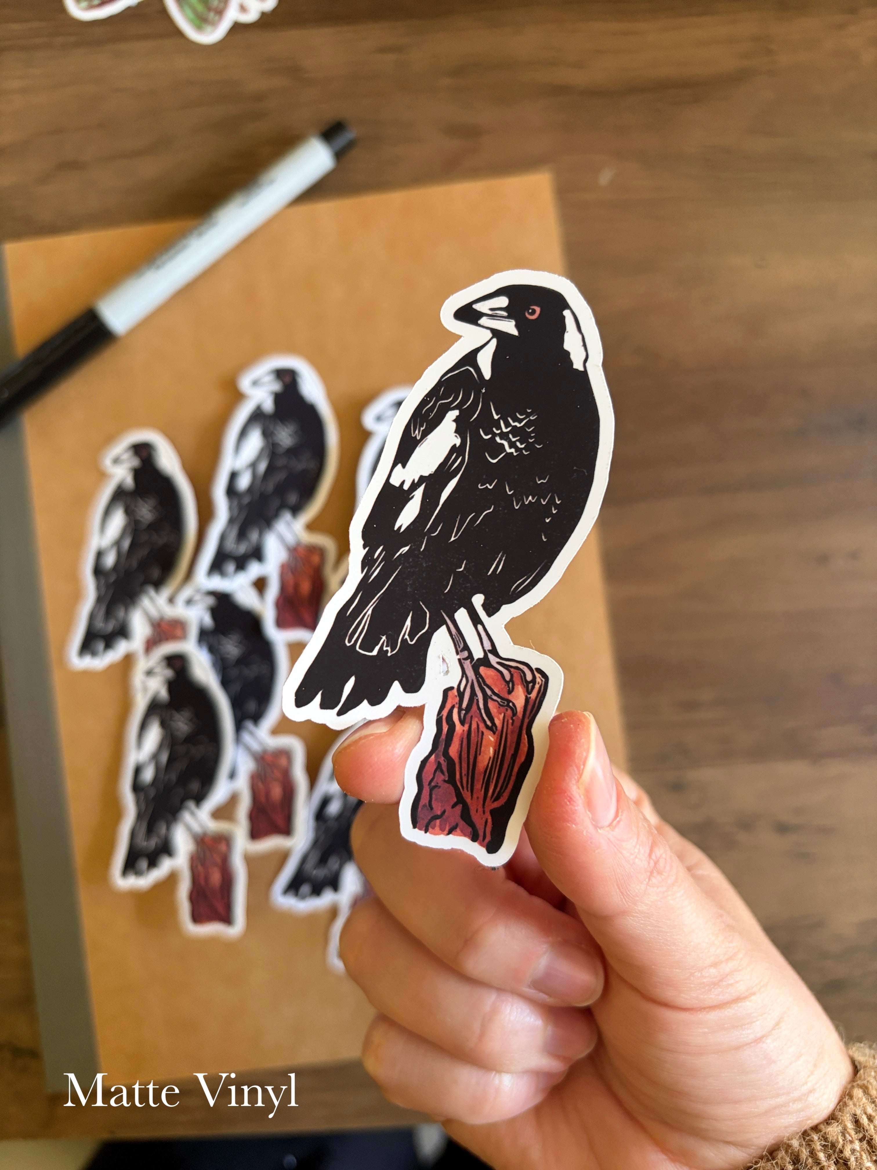 Magpie Vinyl Sticker