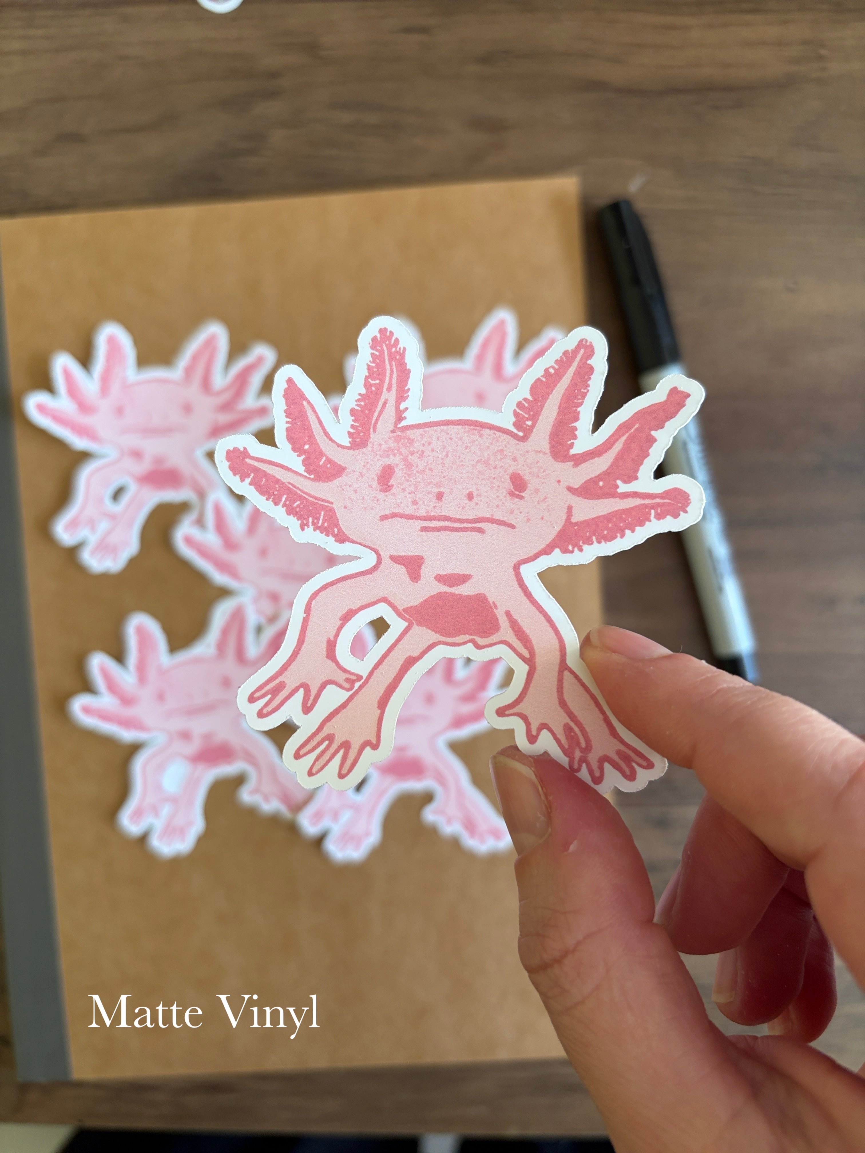 Axolotyl Vinyl Sticker
