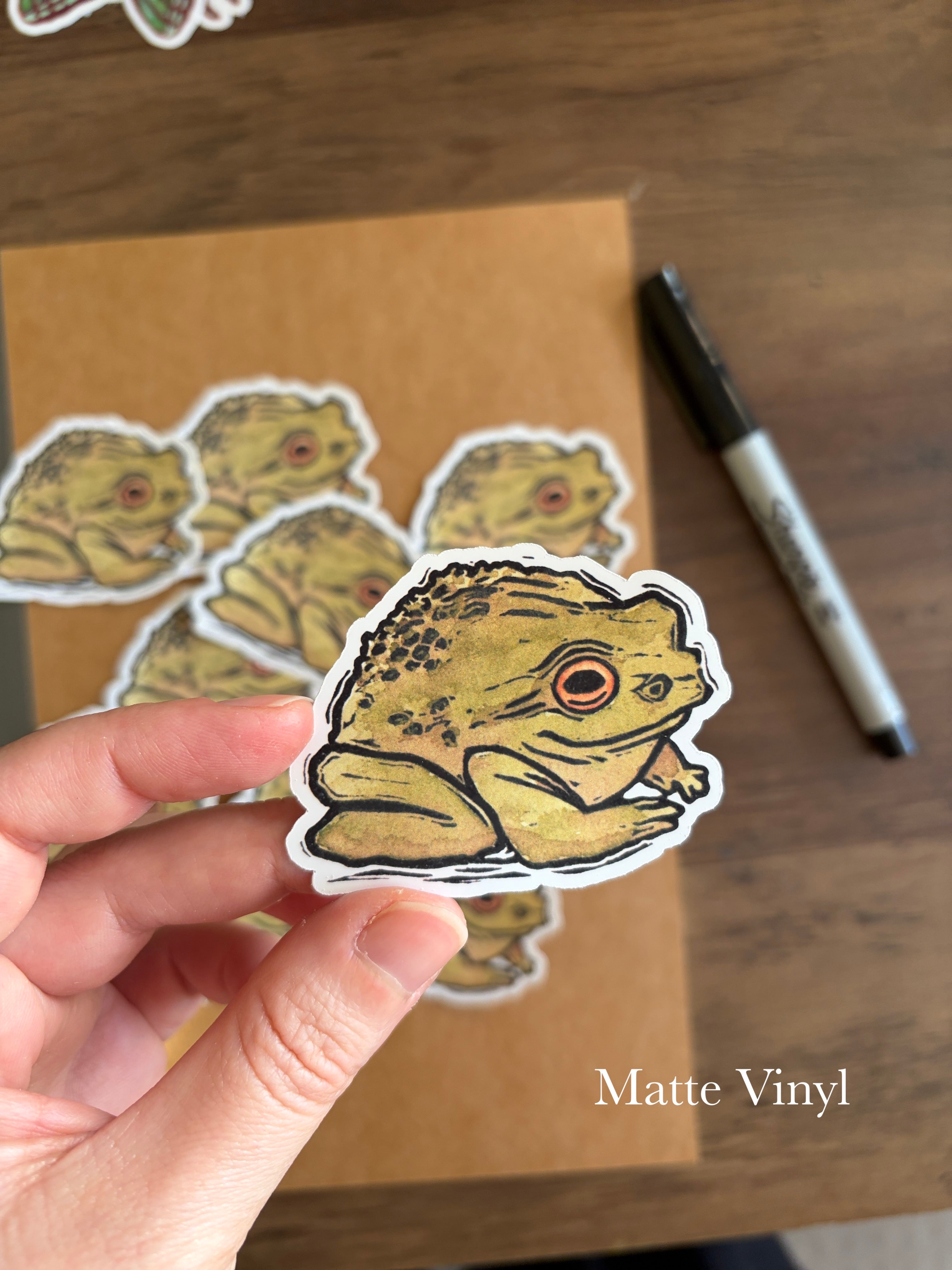 Frog Vinyl Sticker