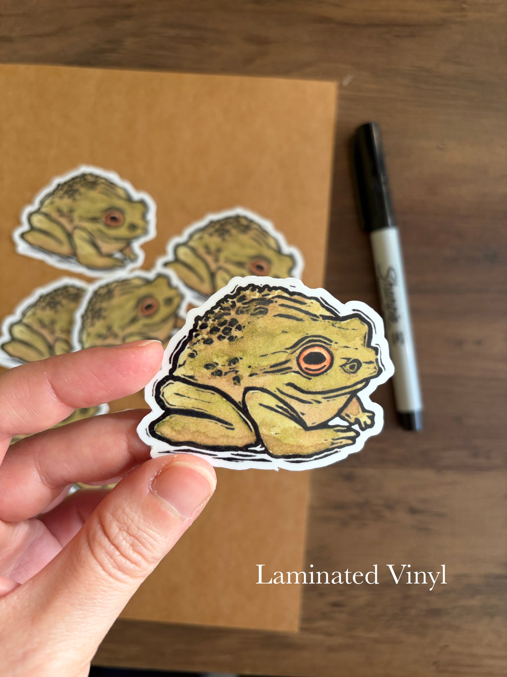 Frog Vinyl Sticker