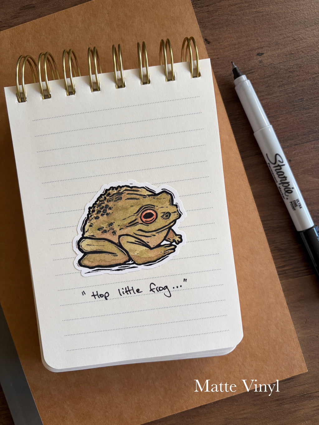 Frog Vinyl Sticker