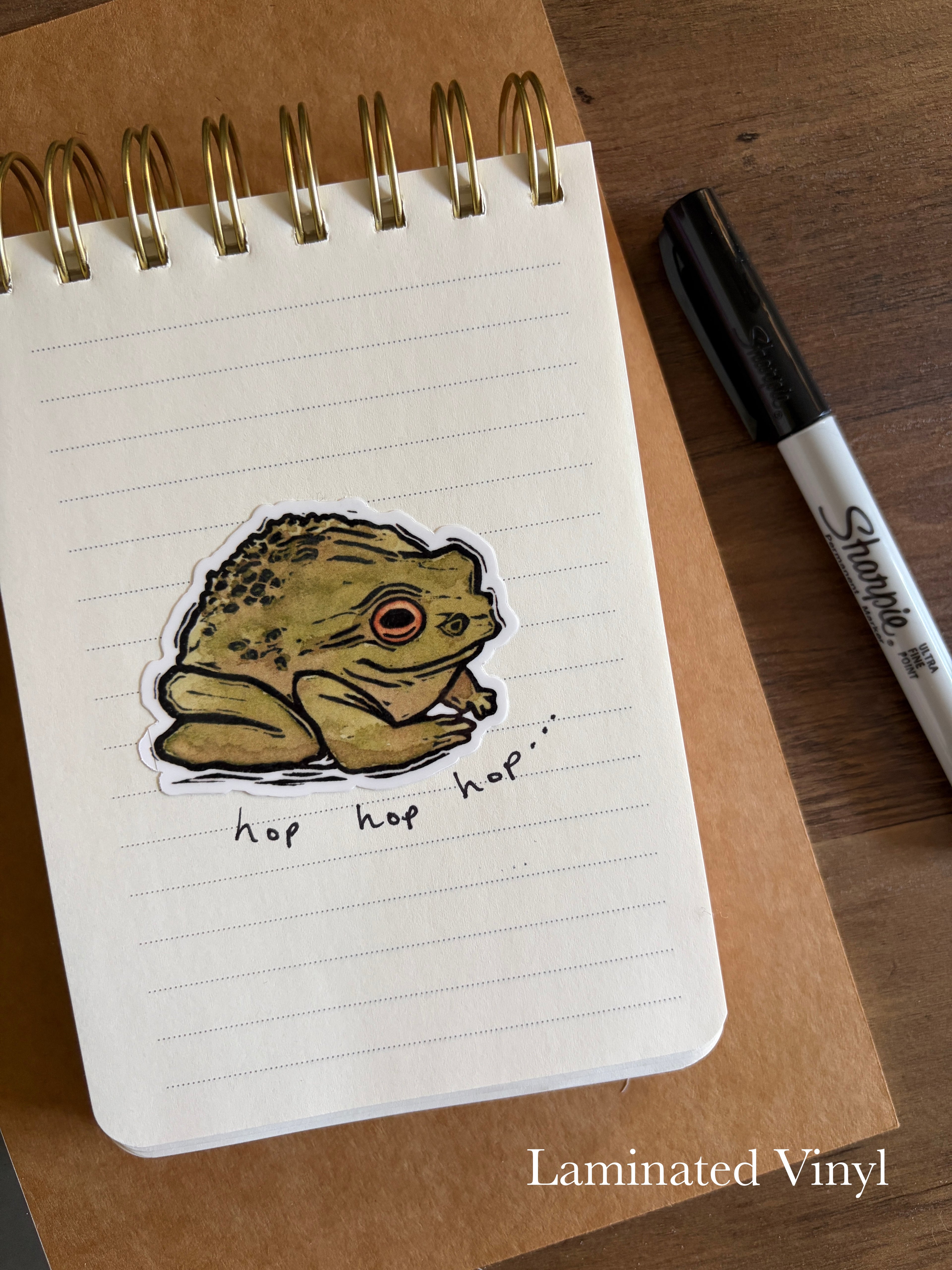 Frog Vinyl Sticker