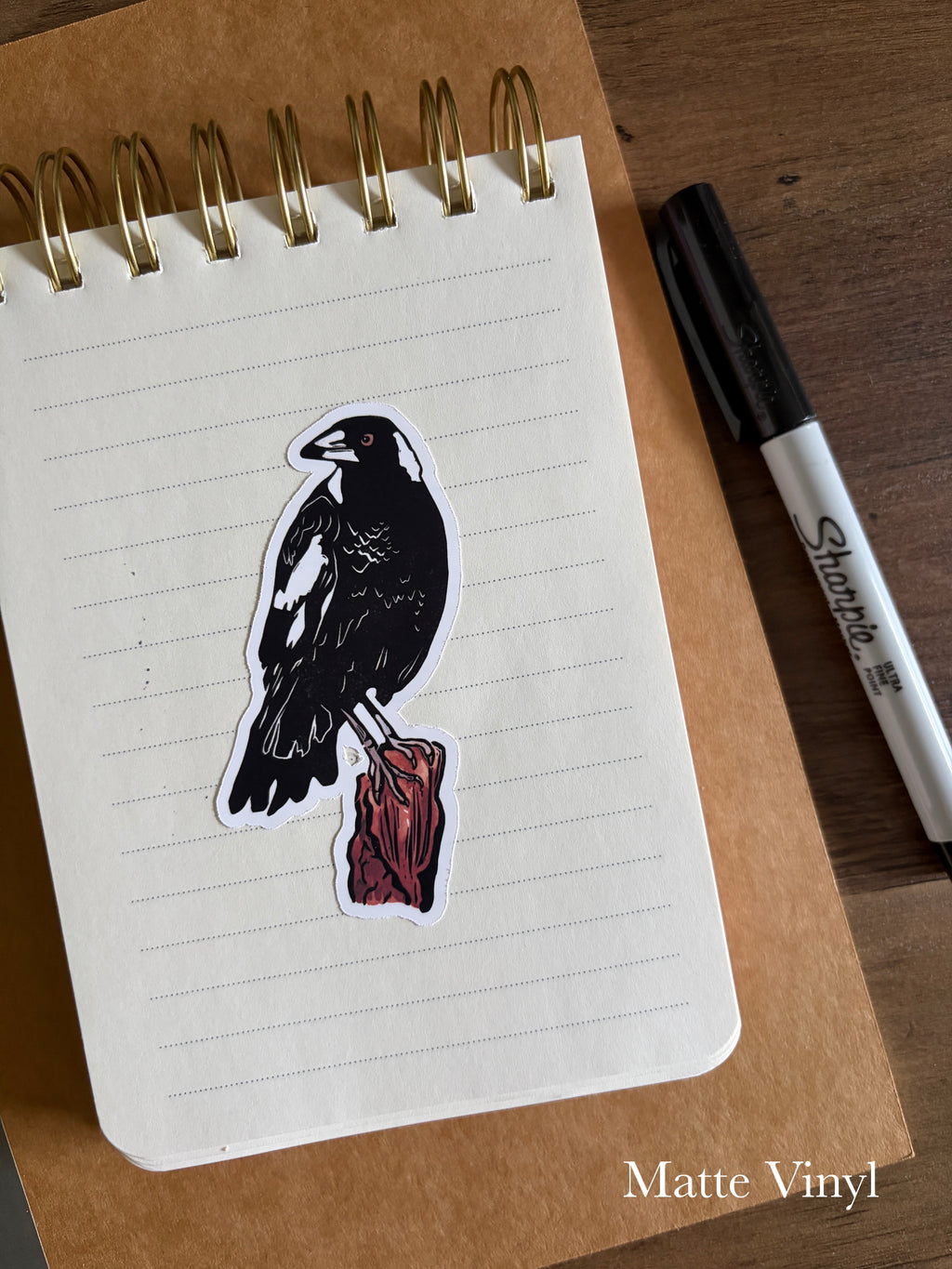 Magpie Vinyl Sticker