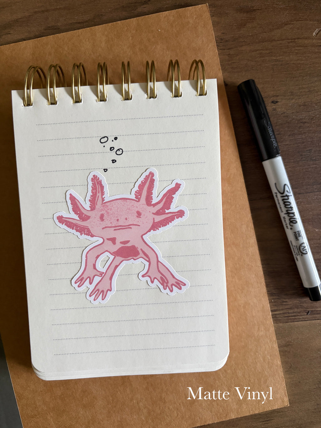 Axolotyl Vinyl Sticker