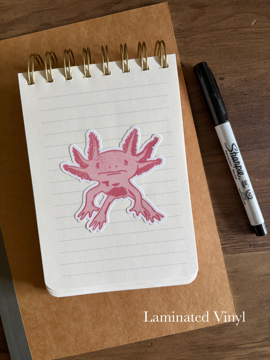 Axolotyl Vinyl Sticker