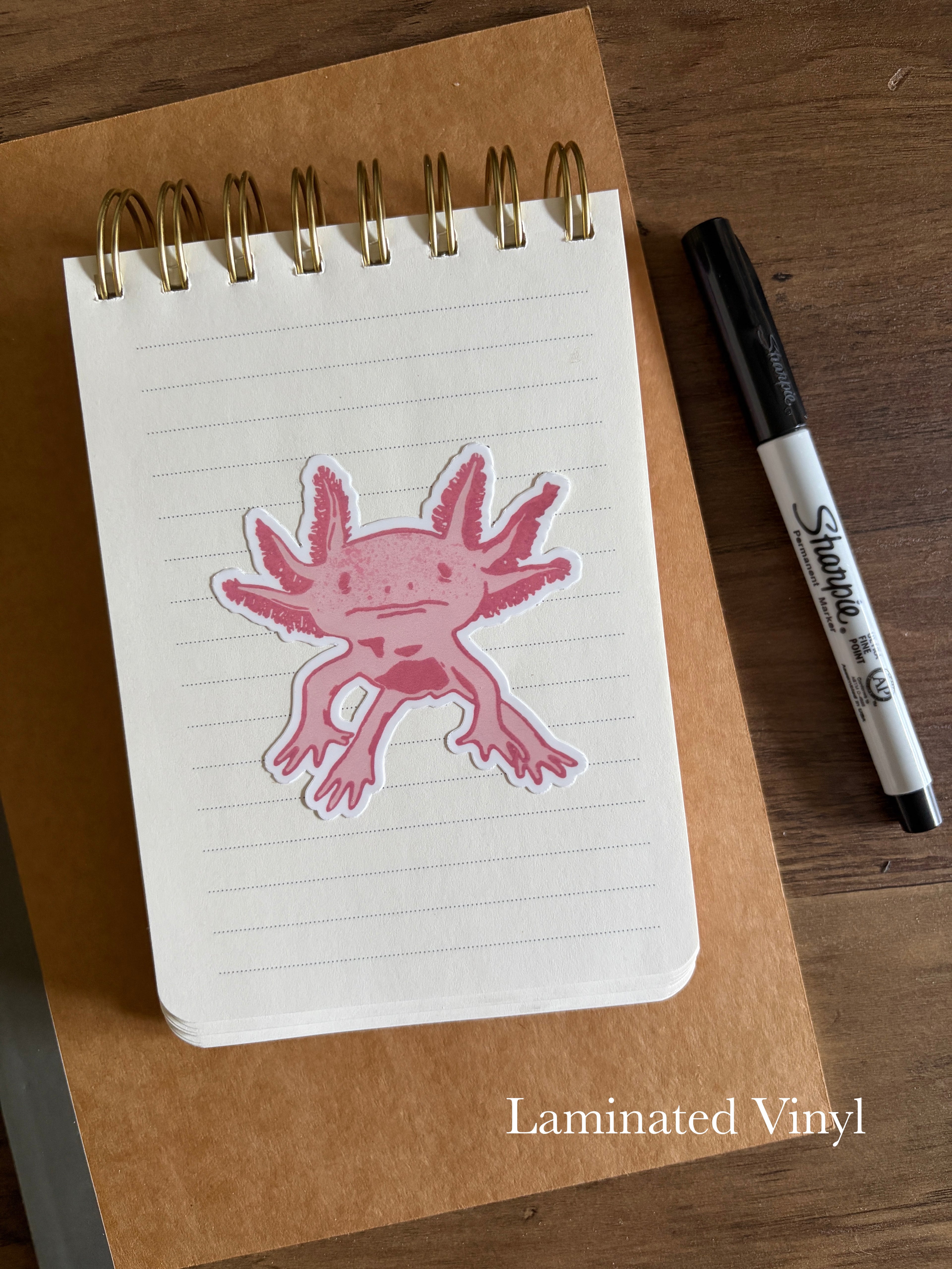 Axolotyl Vinyl Sticker