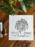 Polkadot Begonia Original Lino Print