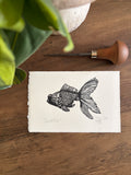 Goldfish Original Lino Mini Print